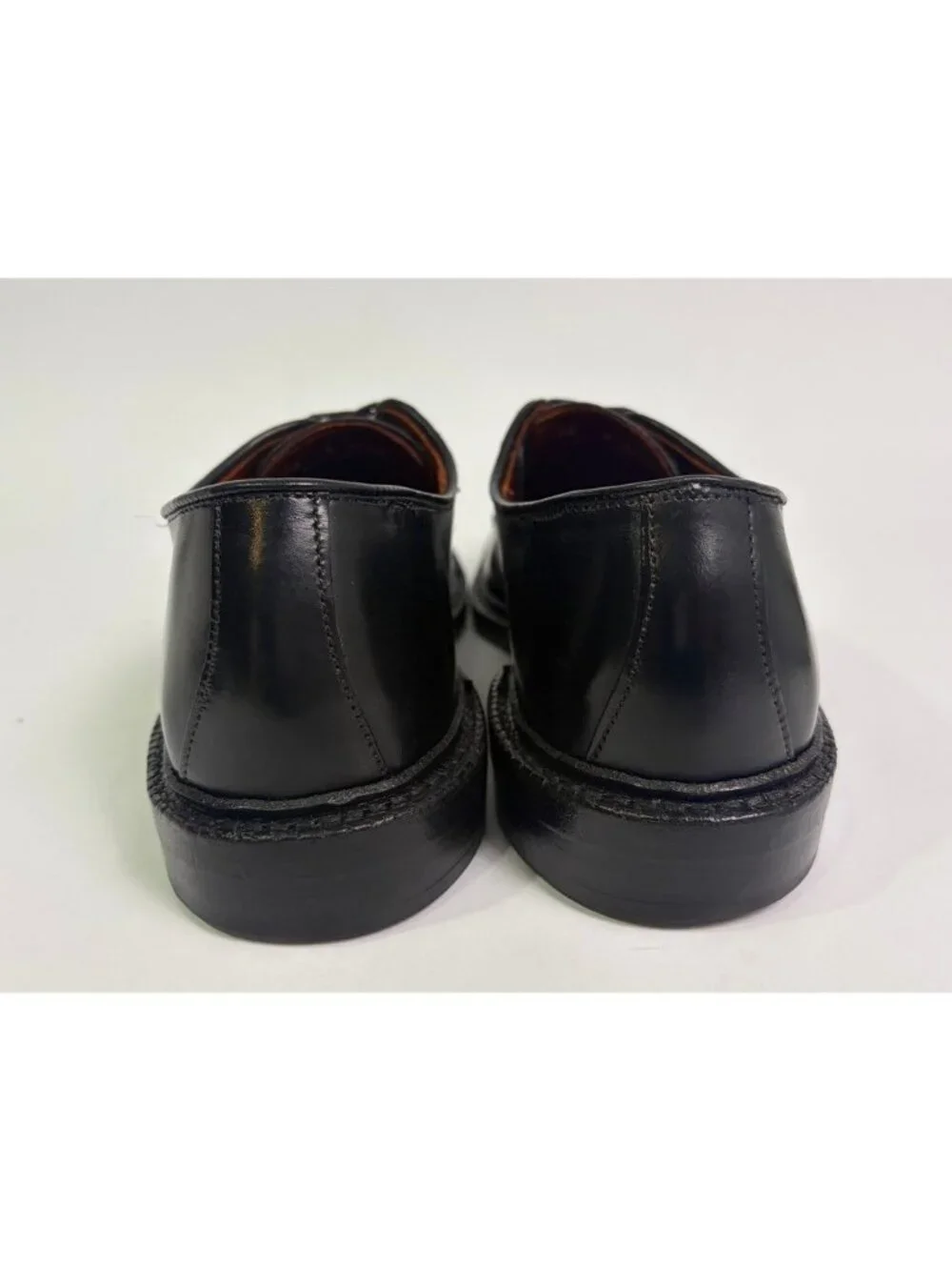 Allen Edmonds Walton Split Toe Derby Black Mens 10 B Leather Shoes
